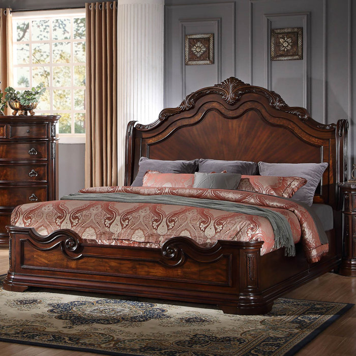 Astoria Grand Fletcher Solid Wood Low Profile Standard Bed & Reviews